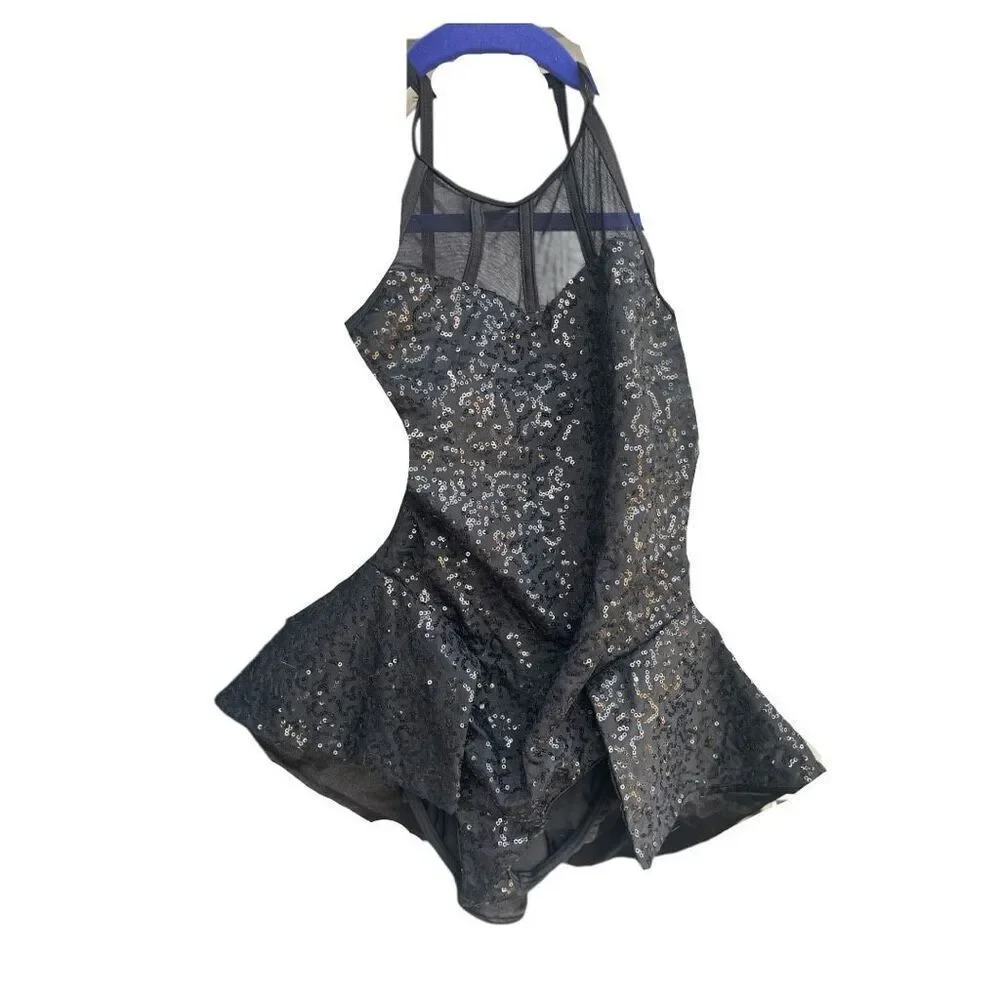 Girls Weissman Balera Girls Sequin Dance Ice Skating Competition Costume Size Me